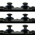 thumbnail image 4 of eXtremeRate ThumbsGear Interchangeable Ergonomic Thumbstick for PS5 Controller, for PS4 All Model Controller - 3 Height Domed and Concave Grips Adjustable Joystick - Chrome Glossy Blue & Black, 4 of 8