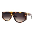 thumbnail image 1 of Hard OG Flat Top Mafia Luxury Plastic Designer Sunglasses Tortoise Brown, 1 of 4