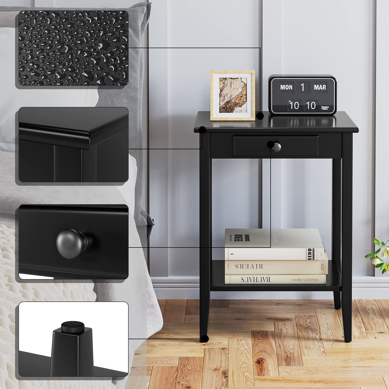 Magdalena side table with storage deals