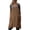 Brown, variant on Fiykzur Cotton Linen Apron for women Cross Back Apron Pinafore Dress for Baking Cooking Gardening Work