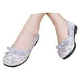 thumbnail image 2 of Women's Embroidery Lace Mesh Flats, Elegant Round Toe Flat Shoes Fashionable Lightweight Breathable Shoes, 2 of 6