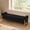 Black, variant on BaseBeauty 67" King Size End of Bed Storage Bench, Storage Bench for Bedroom with Golden Legs, Teddy Upholstered Storage Bench, White