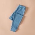 thumbnail image 5 of Karoyedx Little Girls Clothes Toddler Girls Sweatpants Baby Wide Leg Pants Kids Drawstring Baggy Open Bottom Jogger Clothes with Pockets Blue Size,6-7 Years, 5 of 5