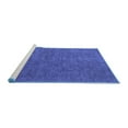 thumbnail image 2 of Ahgly Company Machine Washable Indoor Rectangle Oriental Blue Industrial Area Rugs, 3' x 5', 2 of 4