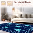 thumbnail image 2 of ODIKA 2'x3' Machine Washable Non-Slip Area Rug, Marine Life Motif High Traffic Rug, Blue, 327546, 2 of 7