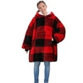 thumbnail image 4 of Oversized Blanket Sweatshirt, Sherpa  Fleece Hoodie, Super Soft Warm Comfortable Pullover with Large Front Pocket for Boys Girls Teens Kids(7-13 yr), 4 of 7