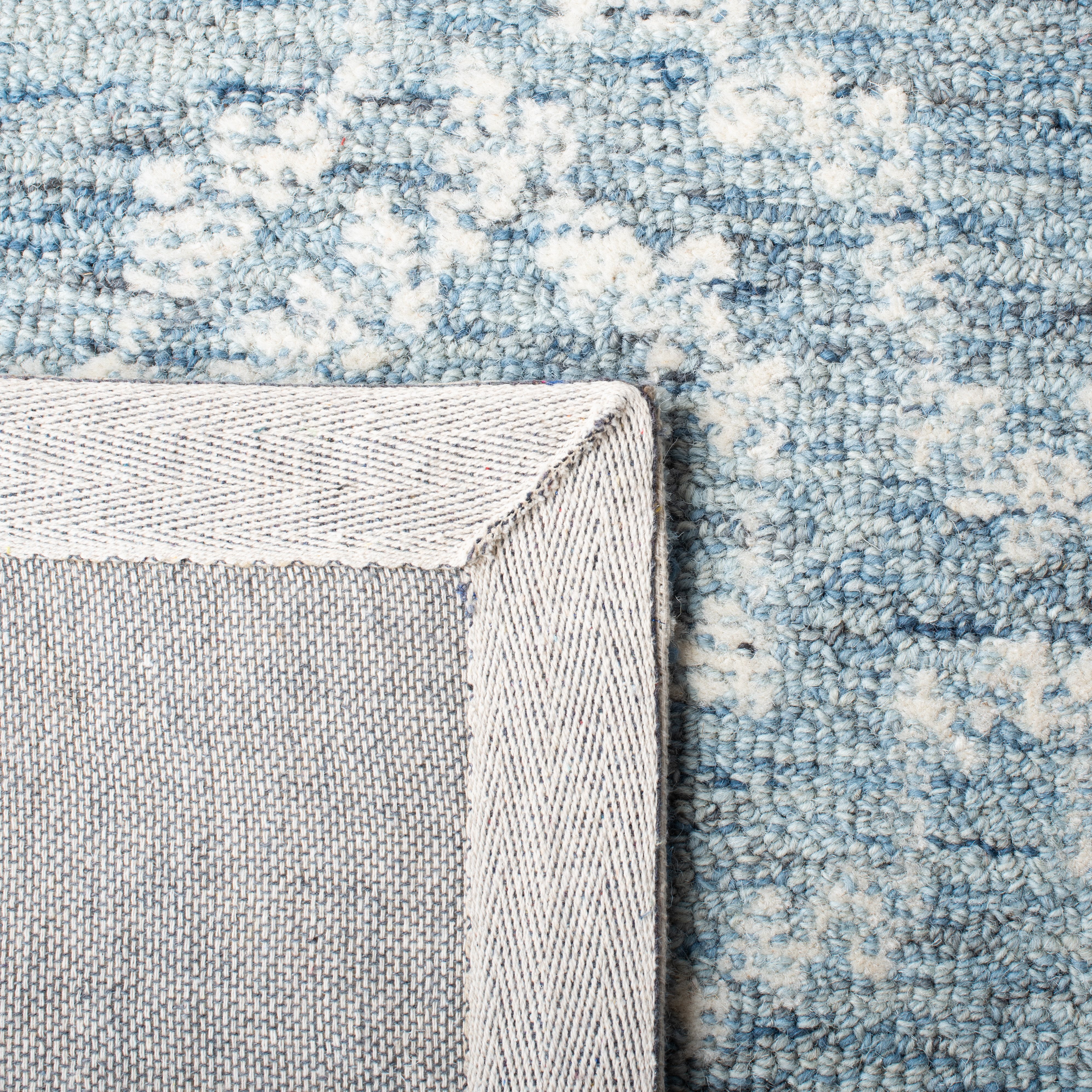 Safavieh Metro Xaviera Diamond Area Rug, Natural/Blue, 6' x 6' Square