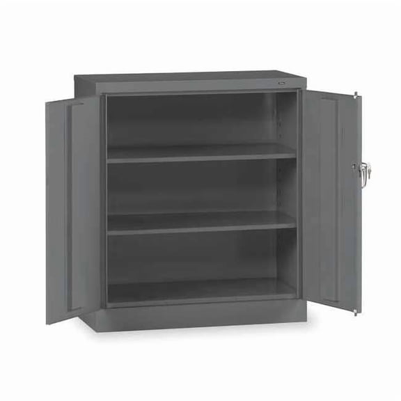 Tennsco Storage Cabinet,42"x36"x18",MdGry,2Shlv 4218MGY