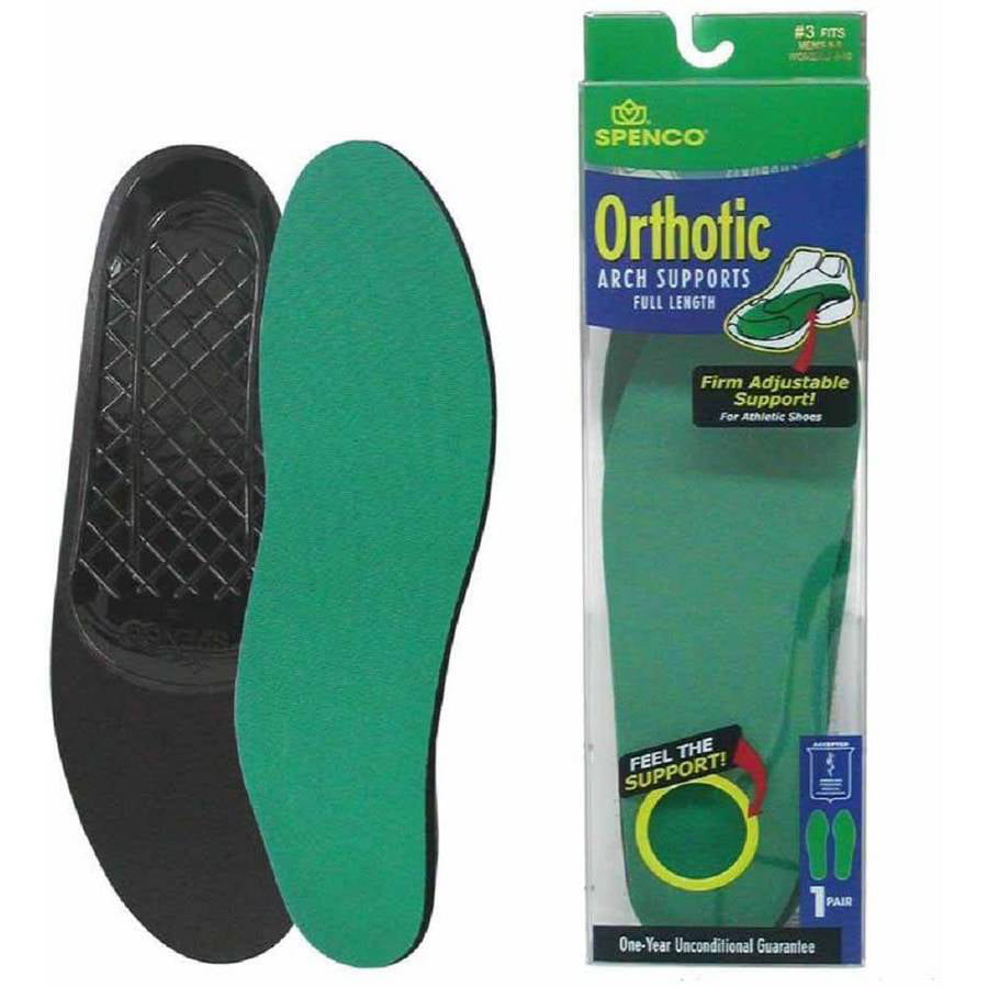 Size 2 Spenco Rx Orthotic Arch Supports Full Length W 7-8 // M 6-7