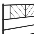 thumbnail image 4 of vidaXL Metal Bed Frame with Headboard Black 183x213 cm, 4 of 5