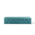 thumbnail image 4 of Modway Amour 72" Tufted Button Entryway Performance Velvet Bench in Sea Blue, 4 of 7