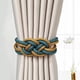 thumbnail image 4 of Sujetadores magnéticos para cortinas con diseño de nudo chino, elegante y práctico, disponible en combinación de café oscuro y beige., 4 of 7