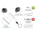 thumbnail image 2 of Keychain Extendable Steel Wire,4 Pack Metal Id Card Yoyo,retractable Badge Holder Key Roll, Key Yoyo Extendable With Thickened Steel Wire For Card Hol, 2 of 5