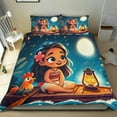 thumbnail image 1 of Moana Themed Bed Sheet Set Three Piece Set 53x79 Inches Comfortable And Skin Friendly Unique Design Creating A Star Studded Night, 1 of 6