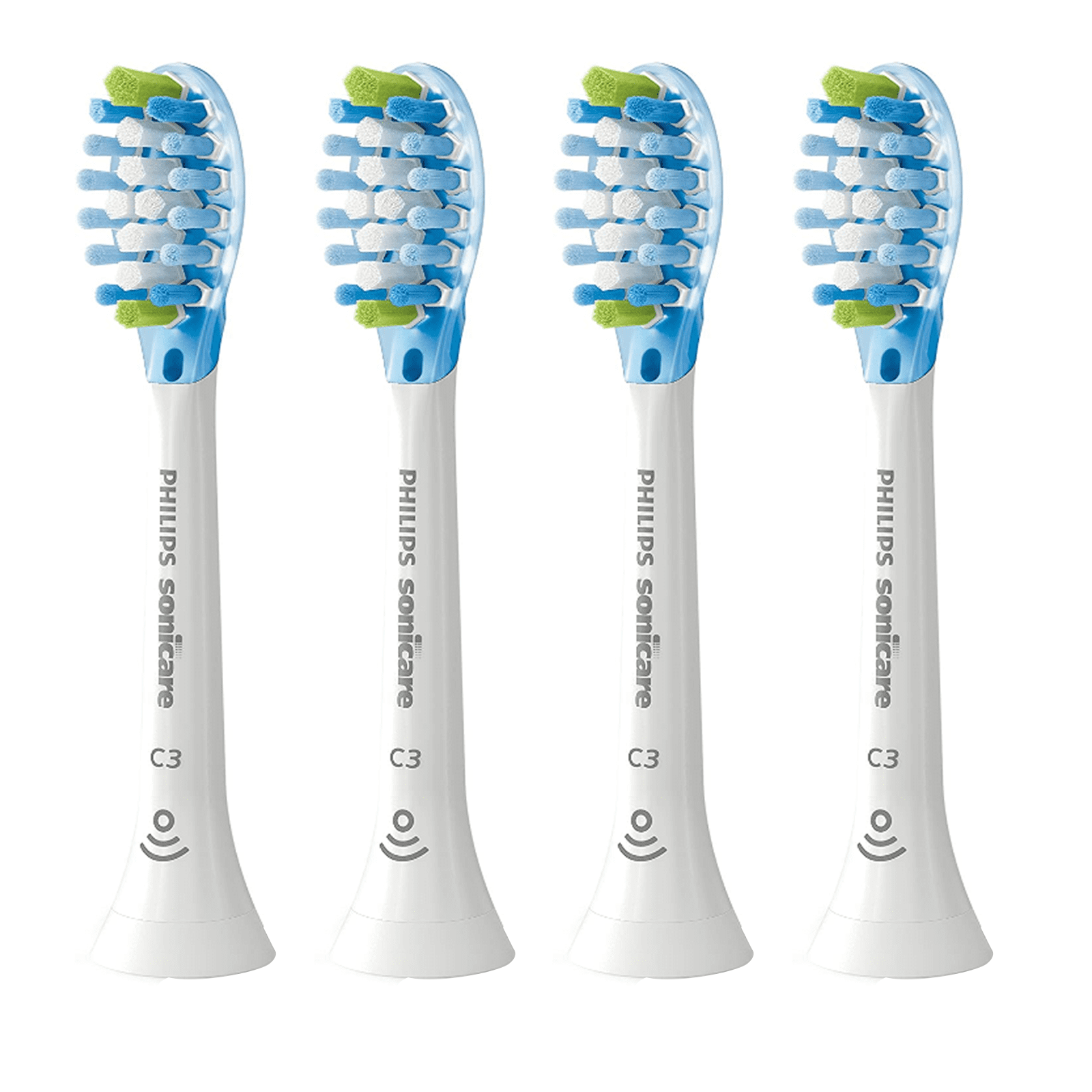 C3 Premium Plaque Control Toothbrush Replacement Heads Compatible with Philips Sonicare ProtectiveClean Electric Toothbrush -HX9044, White, 4 Pack