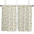 thumbnail image 4 of Flower Watercolor Flower Retro Living Room The Bedroom Home Interior Room Decoration Drapes Kitchen Curtains, 4 of 6