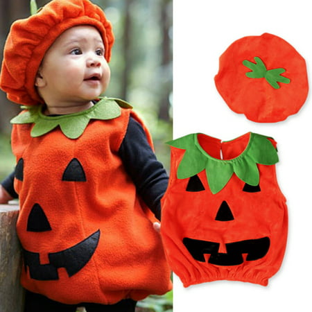 Halloween Unisex Baby Pumpkin Costume Cartoon (Best Cartoon Couple Costumes)