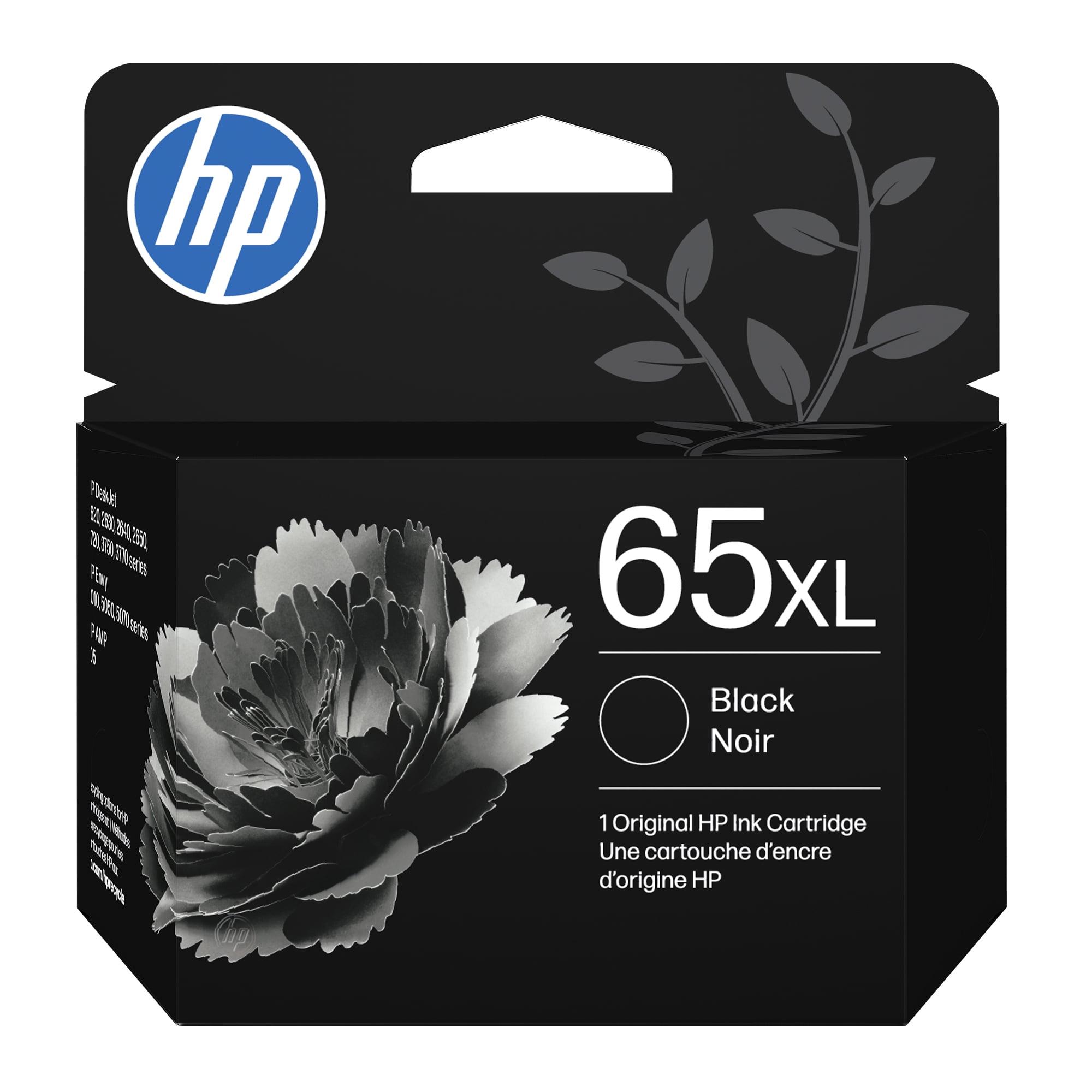 HP 62XL Black High-yield Ink Cartridge for Envy and OfficeJet