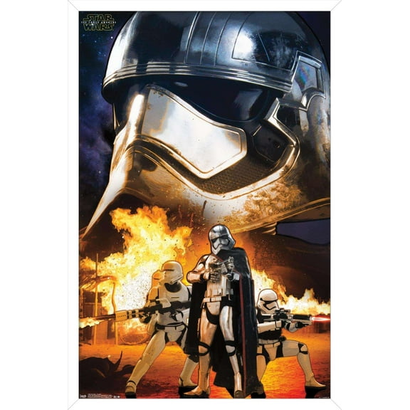 Star Wars: The Force Awakens - Troopers Wall Poster, 14.725" x 22.375", Framed
