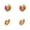 Gold A, variant on 14K Gold Plating Earrings Small Chunky Earrings for Women Trendy Zirconia Hypoallergenic Cute Thick Huggie Hoops Earing Jewelry for Women Gifts 2Pairs
