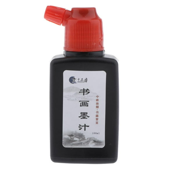 100ml Black Ink for Japanese Brush & Chinese Traditional Artworks (Black)