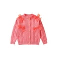 thumbnail image 1 of xiaxaixu Chandail Tricoté Automne Hiver pour Filles à Manches Longues Col Rond Torsadé à Simple Boutonnage, 1 of 8