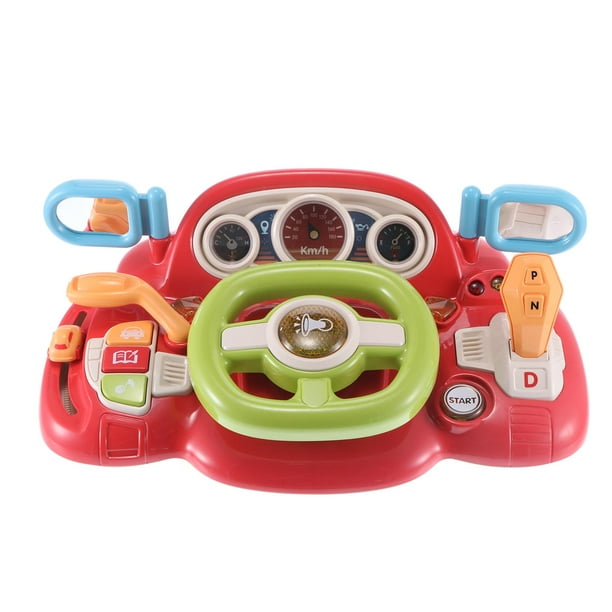 Volante De Juguete Simulador De Educación Temprana Juguetes De Volante Con Luz Y Música Juego De Imaginación Portátil Aprendizaje De Juguetes Educativos Para Niños Niñas Ki Methold FN003544-01