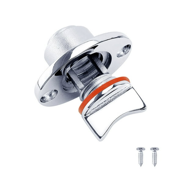 Stainless Steel Boat Transoms Garboard Drain Plug Kit Hull Drain Plug for Kayak Canoe Marine Bung Fits 1" Hole