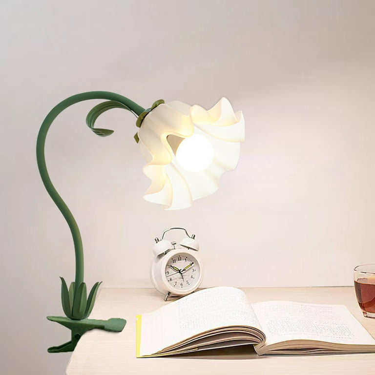 Flower Lamp with Clamp | 3 Color Modes LED Reading Light
