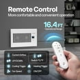 thumbnail image 6 of SPECSTAR Quiet Register Booster Fan 6'' x 10'' with Intelligent Thermostat 10-Speed Remote Control, Heating Cooling AC Vent Booster Fan, Smart Register Vent for Room Floor Wall, White, 6 of 7
