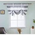 thumbnail image 4 of Miangastore Striped Sheer Curtains Silver Drape Effect for Living Room 1Pack, 4 of 8