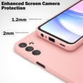 thumbnail image 2 of for Samsung Galaxy A55 5G Case with 2 Pack Screen Protector, Liquid Silicone with Soft Anti-Scratch Microfiber Lining Shockproof Protective Cover for Galaxy A55 5G Silicone Phone Case Pink, 2 of 14