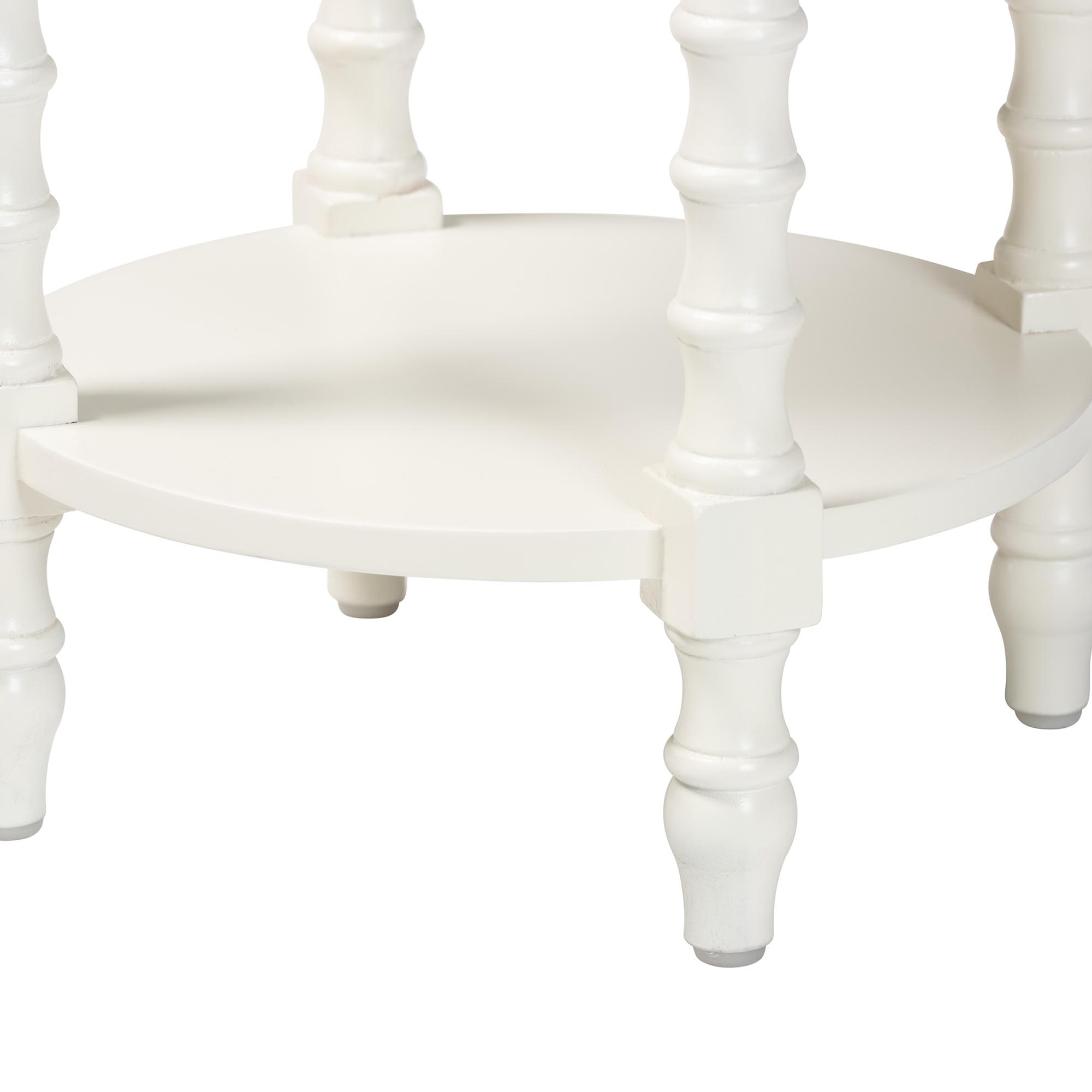 bali & pari Sally Mid-Century Nightstand, White