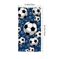 thumbnail image 3 of weibbin Beach Towel Soccer Print Microfiber Quick Dry Absorbent Bath Towel for Pool Beach 55x27 in, 3 of 6