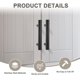 thumbnail image 2 of Uxcell 2-Pack Tiradores de Gabinete, Perillas Modernas de Acero Inoxidable en T de 7.9" Manijas de Doble Orificio [Negro], 2 of 6