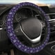thumbnail image 5 of Fotbe Christmas Purple Snowflakes Funda para Volante Universal de 15 pulgadas, Accesorios para Auto para Hombre y Mujer, Protector de Volante Cómodo para SUV y Sedán, 5 of 6
