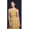 thumbnail image 3 of Bimba Leaves Printed Women Sleeveless Gown Chic Style Long MaxiÂ&nbsp;Dress-Large, 3 of 5