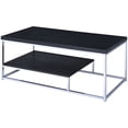 thumbnail image 1 of Steve Silver Lucia Coffee Table in Cappuccino and Chrome Metal, 1 of 5