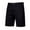 Black, variant on Babysbule Mens Shorts Men Casual Solid Zip-fly Straight-leg Knee Length Button Mid Waist Cargo Pants