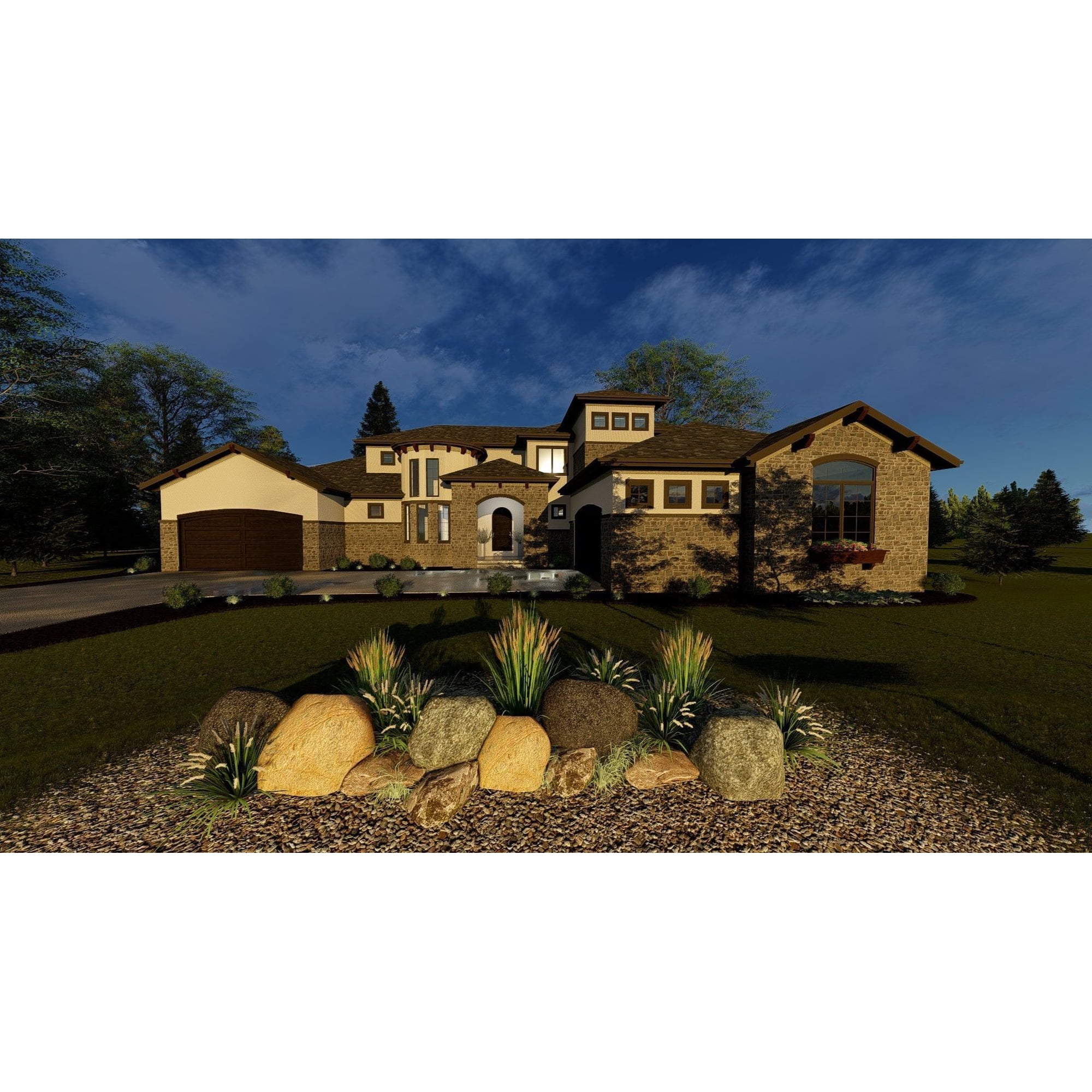 Advanced House Plans: Builder Ready Blueprints | Quarry Oaks 29522 | 1.5 Story Plan