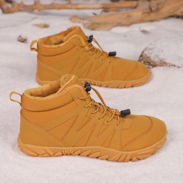 Botas de nieve descalzos zapatos descalzos de alto nivel Anti slip Botas de tobillo minimalista zapatos de lujo de lujo descalzo para caminar escalada