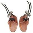 thumbnail image 3 of 2Pcs Leather Thumb Ring Finger Guard Tab Glove Bow Protection Black, 3 of 8