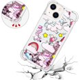 thumbnail image 4 of Slim Fit Phone Case for iPhone 14 (Not fit 14 Pro),Crystal Bling Quicksand Effect TPU Bumper Case with Four Corners Drop Protection Cover for iPhone 14 (6.1),YBDT Owl, 4 of 13