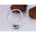thumbnail image 2 of 1.40Ct Pear Cut Lab Created Green Emerald Engagement Ring 14k White Gold Plated, 2 of 3