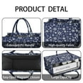 thumbnail image 4 of Large Capacity Tote Bag,Dark Blue Christmas Snowflake Pattern Handbag Fashion Luxury Tote Bag,15.7"x13"x 5.1" Inches,Laptop Compatible, 4 of 6