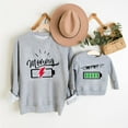 thumbnail image 2 of Penkiiy Mommy and Me Shirt Print Long Sleeve Round Neck Sweatshirt Tops Family Matching Clothes Outfits Green 2-3 Years, 2 of 5