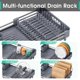 thumbnail image 4 of Toolf Escurridor De Platos Con Escurridor, Estante Extensible Para Encimera De Cocina, Escurridor De Platos Expandible, Colador De Platos, Estante De Almacenamiento Plegable Para Encimera De Hogar Con, 4 of 5