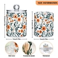 thumbnail image 5 of Yayeee 2 Pack Qtip Holder Bathroom Cotton Swab Canister with Lid Clear Dispenser Set, Flowers Pattern, 5 of 6