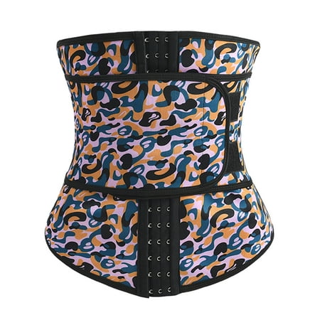 

MRULIC body shaper for women Women s Sports Plastic Waistband Fitness Waist Sculpting Belly Belt Camouflage + M