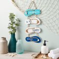 thumbnail image 2 of Letrero de la playa es mi lugar feliz TANGJMXG Decoración de pared con chanclas náuticas colgantes 8,5 x 20 pulgadas, 2 of 5